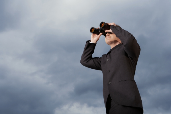 Man looking through binoculars - 5 Life Principles
